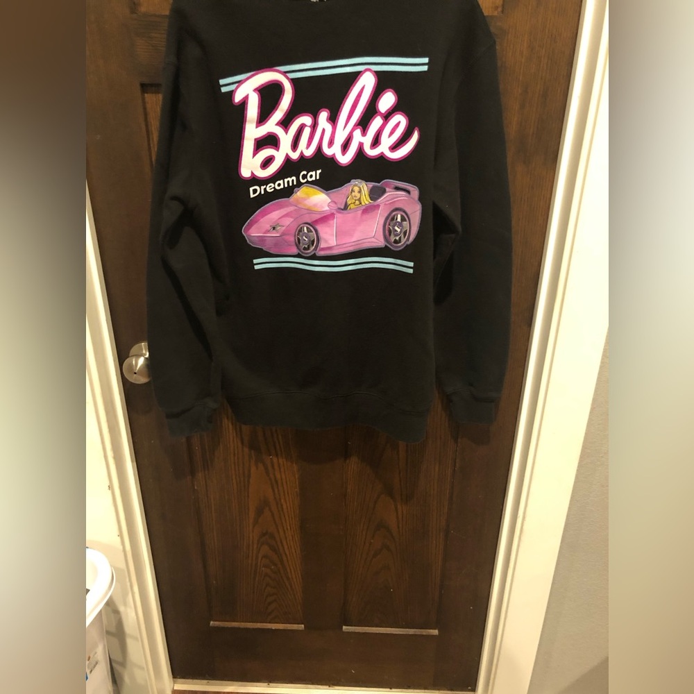 Mattel Barbie Sweatshirt Crew Authentic Black Women’s large